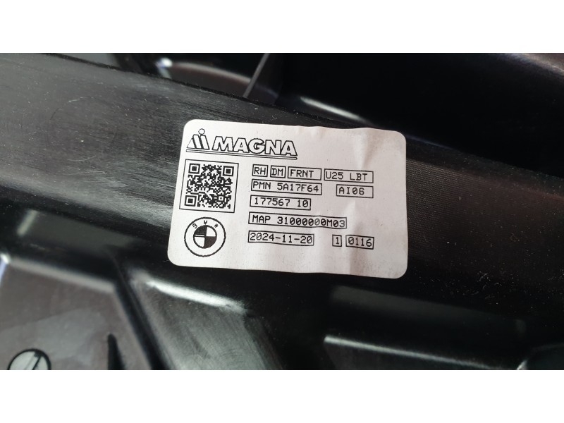 Recambio de elevalunas delantero derecho para mini countryman d countryman d referencia OEM IAM 51335B3A062  