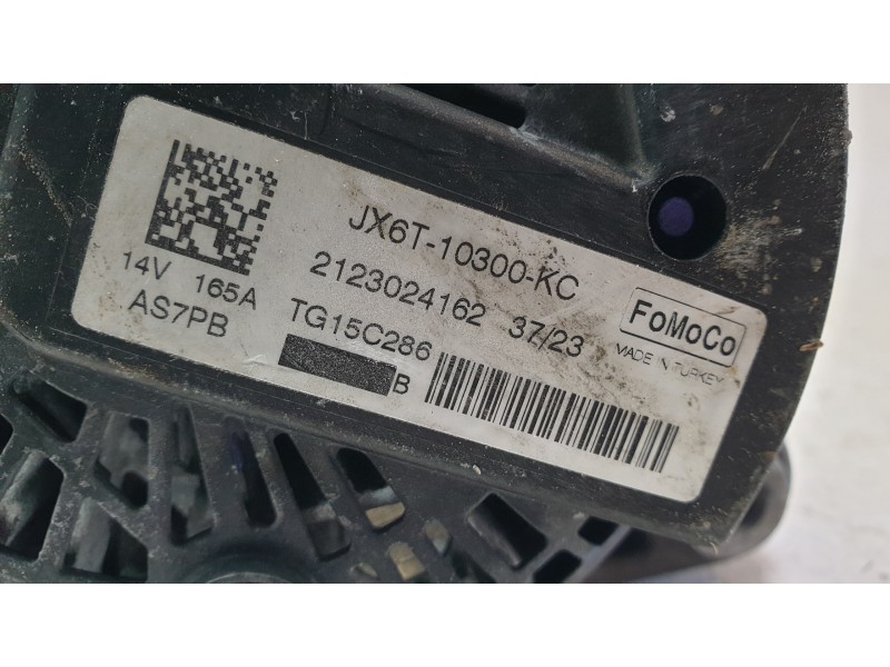 Recambio de alternador para ford transit connect v408 furgoneta/monovolumen 1.5 ecoblue referencia OEM IAM JX6T10300KC  ALF870A5