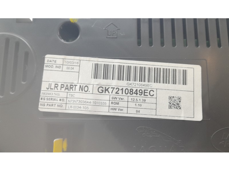 Recambio de cuadro instrumentos para land rover discovery sport (l550) 2.0 d 4x4 referencia OEM IAM GK7210849EC  