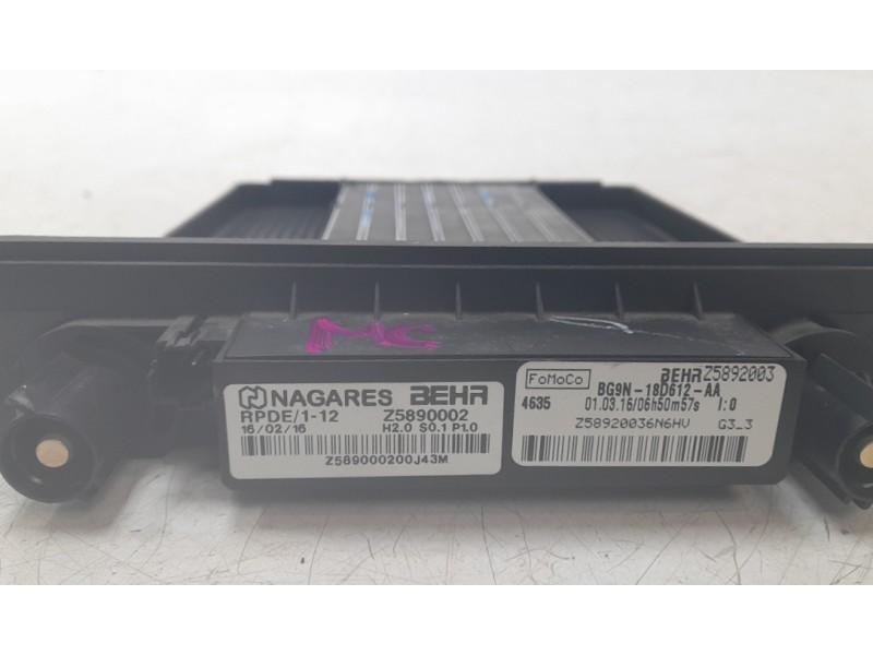 Recambio de resistencia calefaccion para land rover discovery sport (l550) 2.0 d 4x4 referencia OEM IAM BG9N18D612AA  