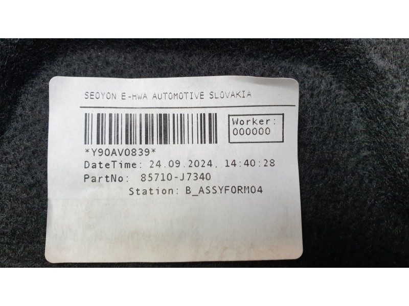 Recambio de tapa maletero para kia ceed tourer (cd) 1.0 t-gdi referencia OEM IAM 85710J7340  