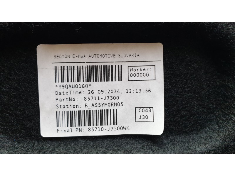 Recambio de tapa maletero para kia ceed tourer (cd) 1.0 t-gdi referencia OEM IAM 85711J7300  