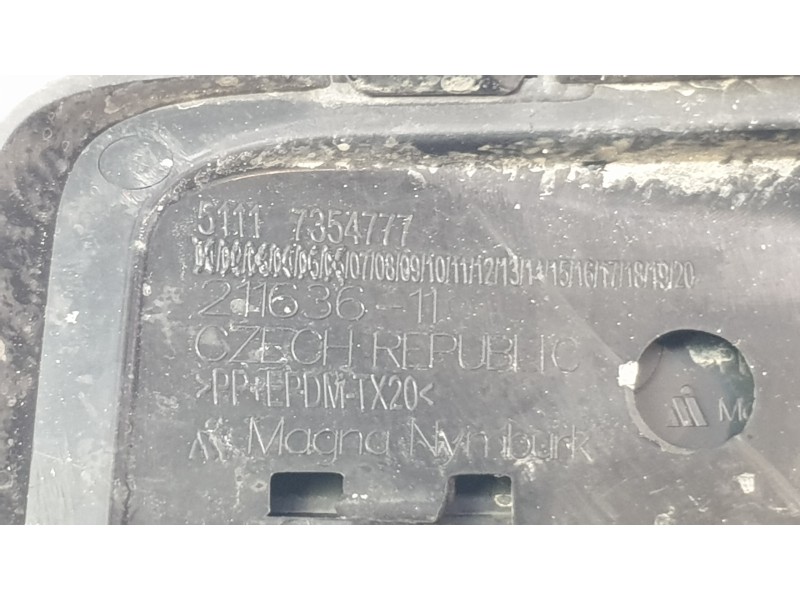 Recambio de rejilla paragolpes delantero para bmw x1 (f48) sdrive 18 d referencia OEM IAM 51117354777  