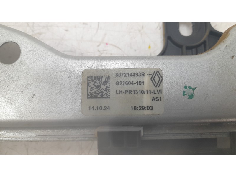 Recambio de elevalunas delantero izquierdo para dacia duster iii eco-g 100 essential referencia OEM IAM 807214493R  