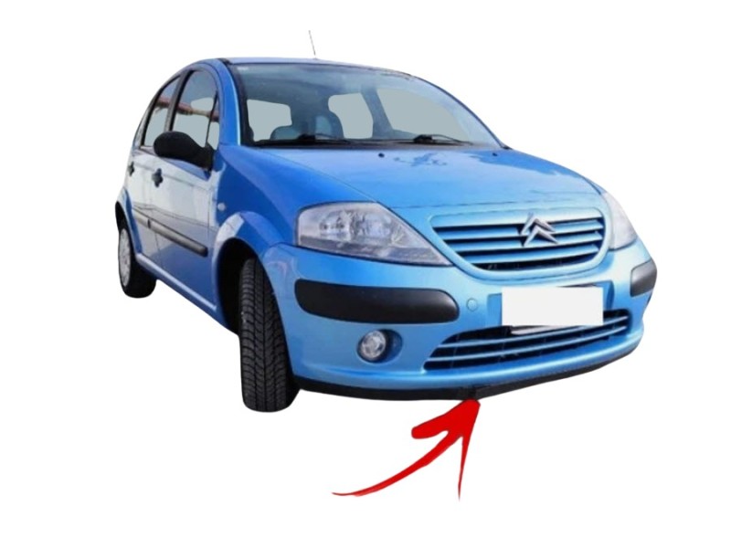 Recambio de spoiler paragolpes delantero para citroën c3 referencia OEM IAM 7414AP  107072409/5141056/CI3221800