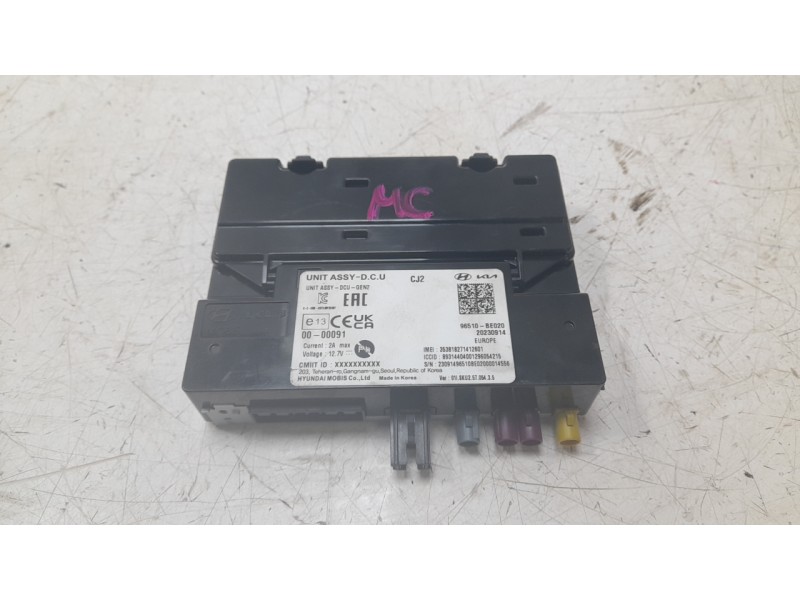 Recambio de modulo electronico para hyundai kona 1.0 t-gdi referencia OEM IAM 96510BE020  