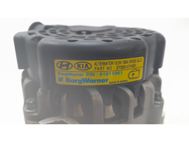Recambio de alternador para hyundai kona 1.0 t-gdi referencia OEM IAM 3730007450 61011061 ALF150124DP