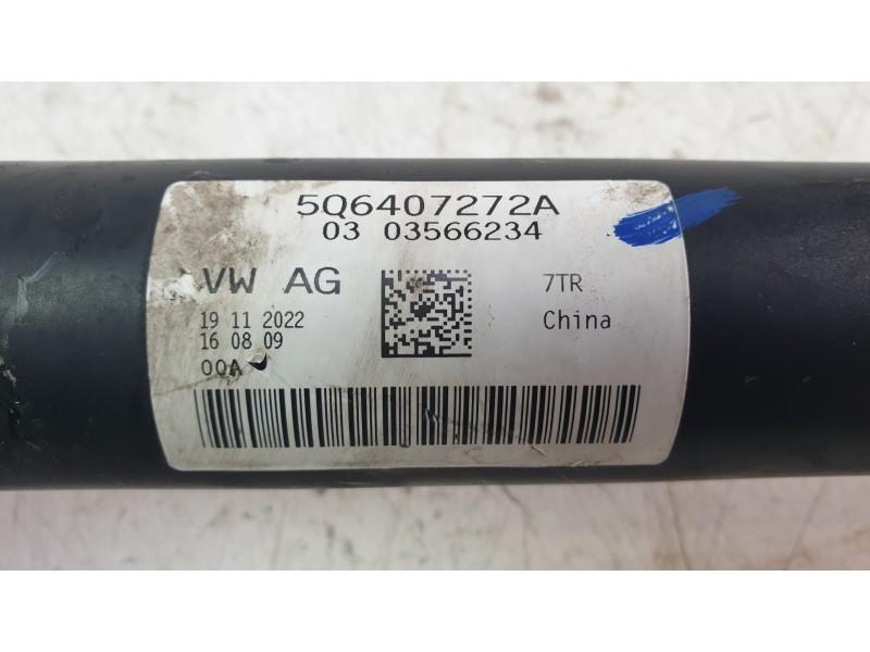 Recambio de transmision delantera derecha para volkswagen touran (5t1) 2.0 tdi referencia OEM IAM 5Q6407272A  