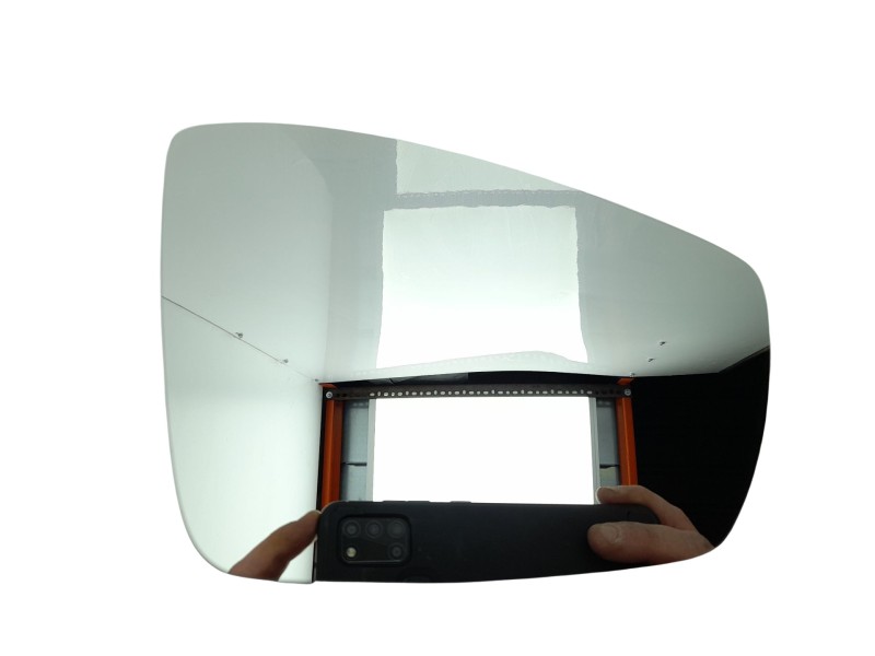 Recambio de cristal retrovisor derecho para volkswagen polo (6r1) referencia OEM IAM 6R0857522F  1052347017/31344002/250048T/VG0