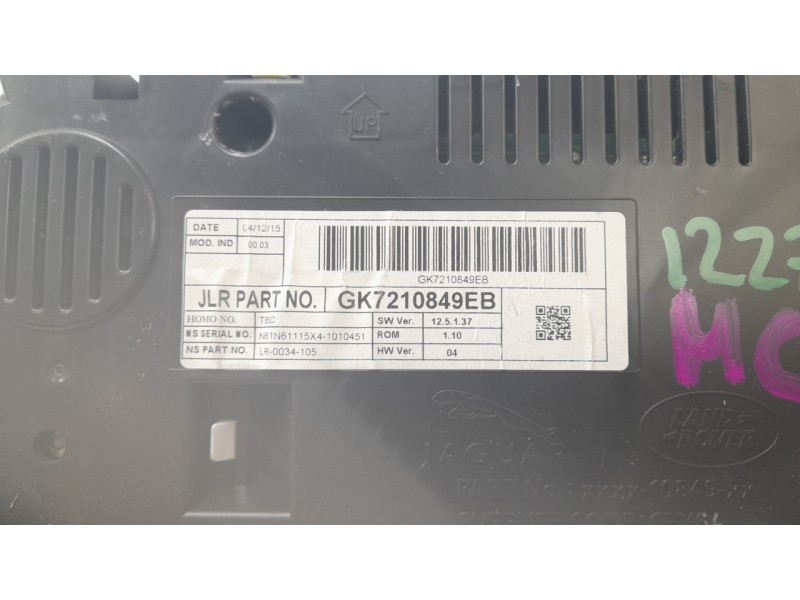 Recambio de cuadro instrumentos para land rover discovery sport (l550) 2.0 d 4x4 referencia OEM IAM GK7210849EB  