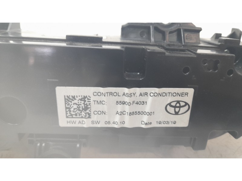 Recambio de mando climatizador para toyota c-hr (_x1_) 1.8 hybrid (zyx10_, zyx11_) referencia OEM IAM 55900F4031 A2C1885500001 