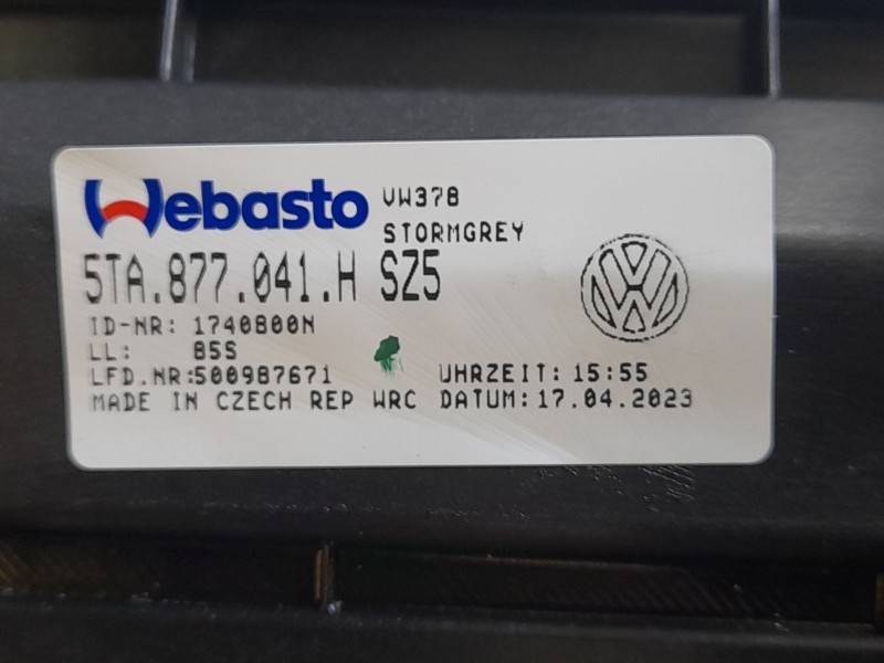 Recambio de techo electrico para volkswagen touran (5t1) 2.0 tdi referencia OEM IAM 5TA817101C  