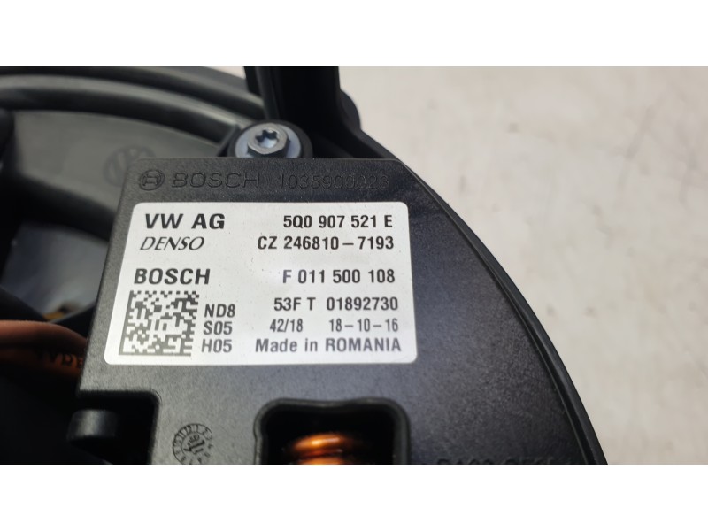 Recambio de ventilador calefaccion para cupra ateca (kh7, khp, kbp) 2.0 tsi 4drive referencia OEM IAM 5Q1819021G  2025310/240531