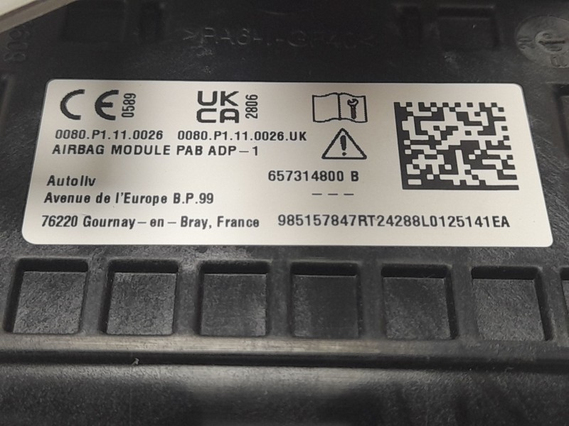 Recambio de airbag delantero derecho para dacia duster iii eco-g 100 essential referencia OEM IAM 985157847R  