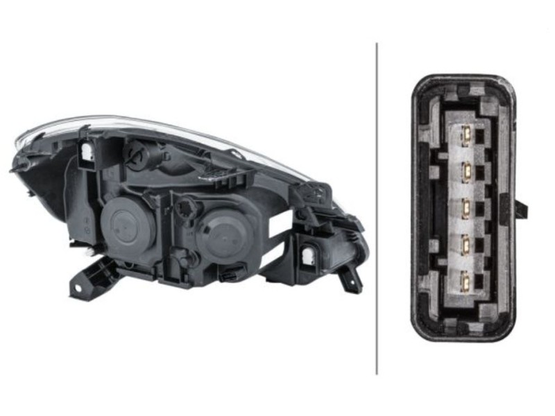 Recambio de faro izquierdo para renault clio iii referencia OEM IAM 7701061071  10119461002/11804401/5500061/RN3254904