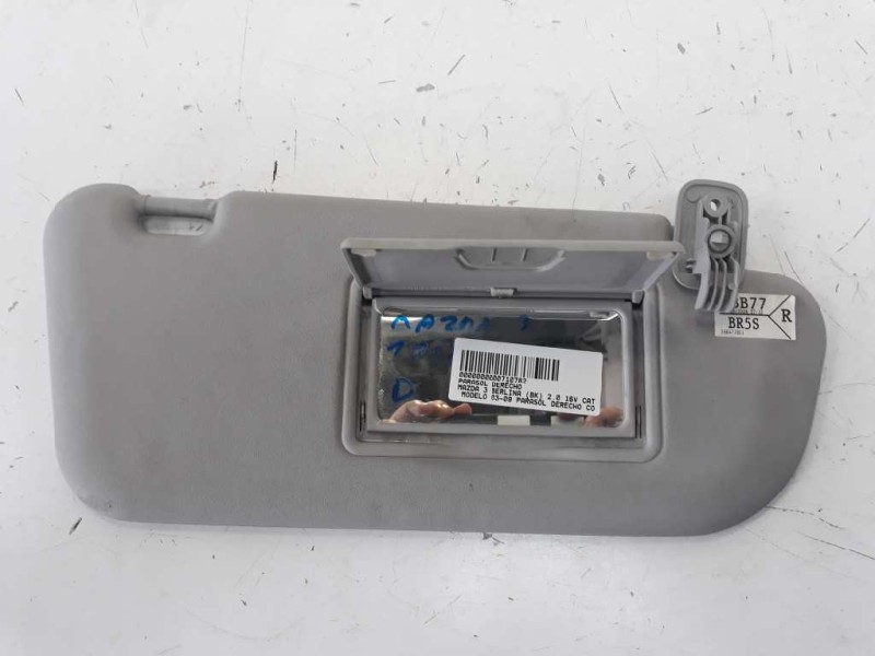 Recambio de parasol derecho para mazda 3 berlina (bk) 2.0 16v cat referencia OEM IAM   