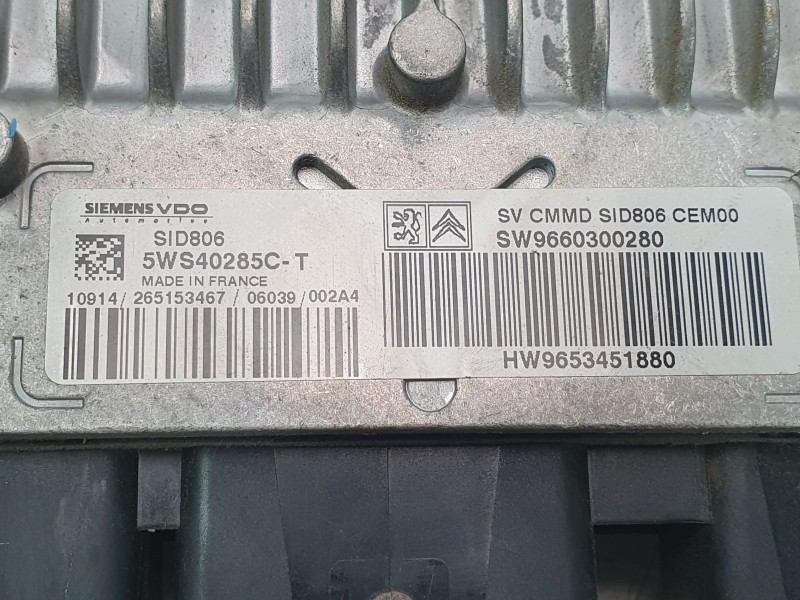 Recambio de centralita motor uce para citroën c3 i (fc_, fn_) 1.4 hdi referencia OEM IAM 9660300280  