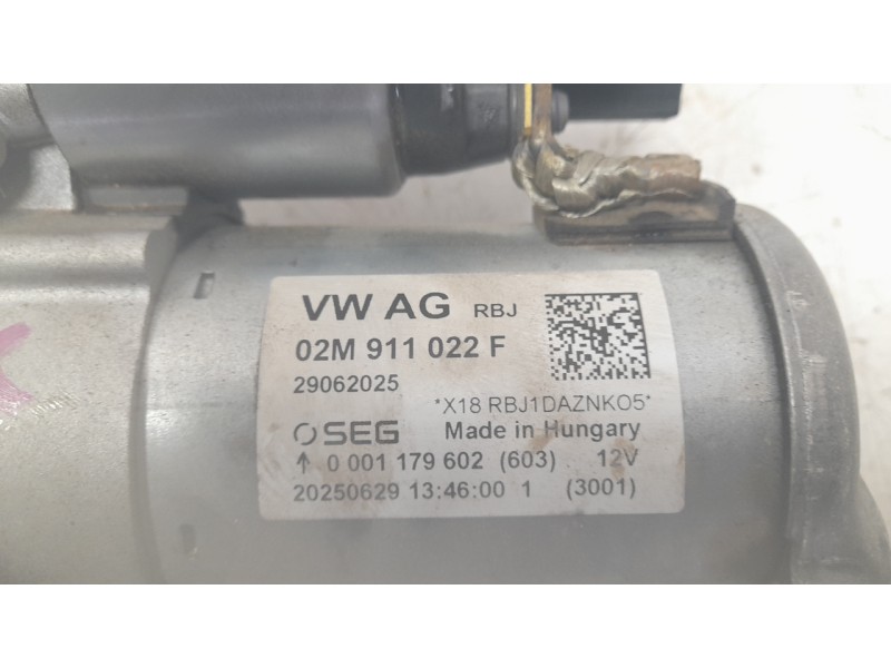 Recambio de motor arranque para cupra leon (kl1, ku1, kug) 1.5 tsi referencia OEM IAM 02M911022F 0001179602 ARF450501HQ/ARF45050