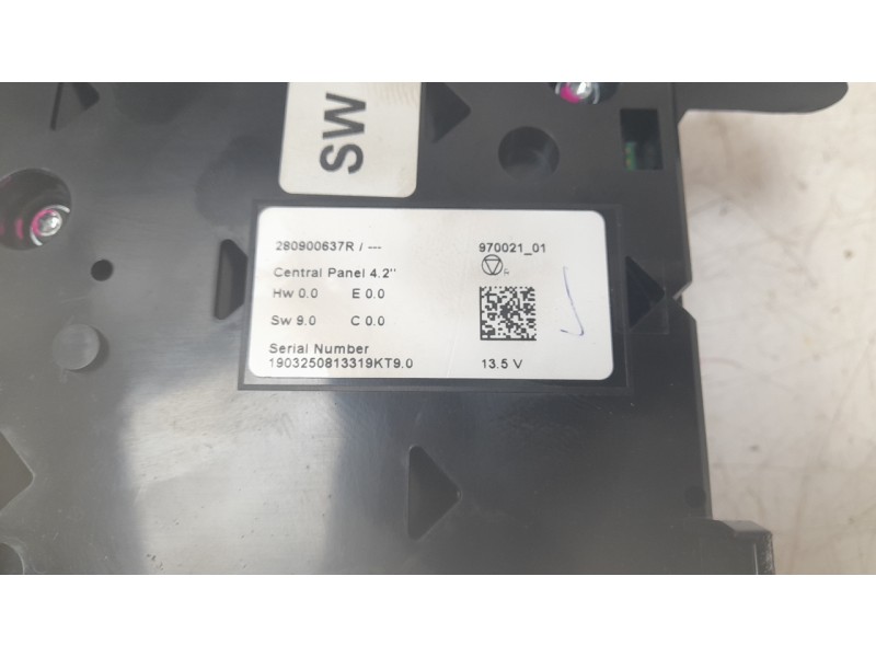 Recambio de pantalla multifuncion para renault megane iv hatchback (b9a/m/n_) 1.5 blue dci 115 (b9a6) referencia OEM IAM 2809006