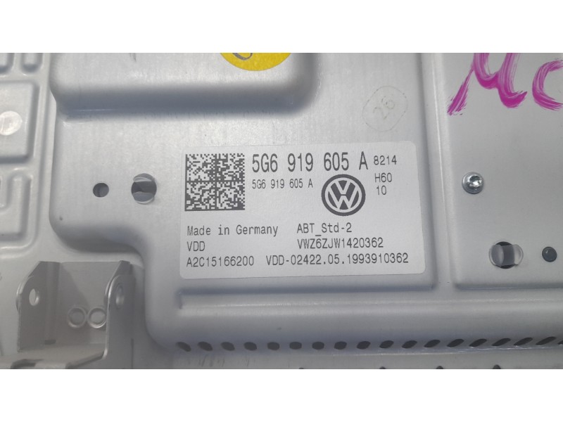 Recambio de sistema navegacion gps para volkswagen polo vi (aw1, bz1, ae1) 1.0 tsi referencia OEM IAM 5G6919605A  