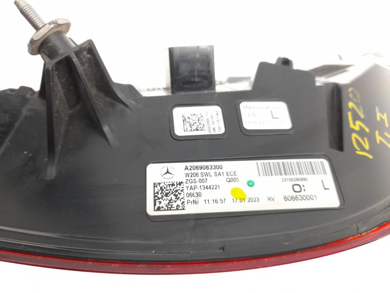 Recambio de piloto trasero izquierdo para mercedes-benz clase c (w206) c 200 d (206.003) referencia OEM IAM A2069063300  103F145