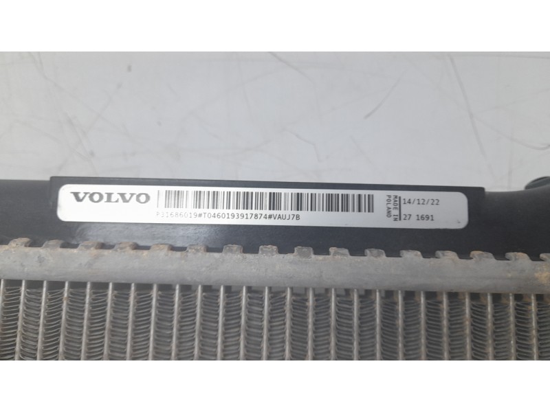 Recambio de radiador agua para volvo xc40 (536) b4 mild-hybrid referencia OEM IAM 31686019  550434