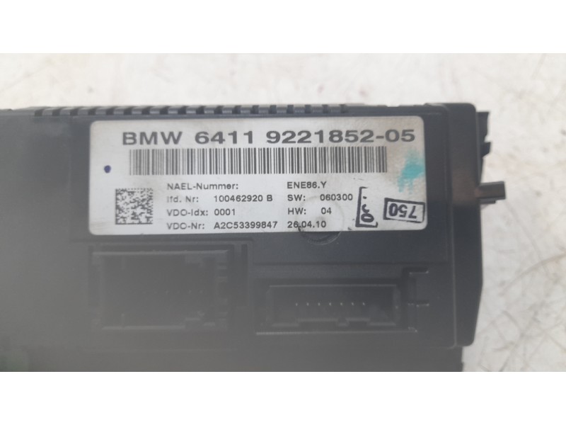 Recambio de mando climatizador para bmw x1 (e84) xdrive 20d referencia OEM IAM 64119221852  