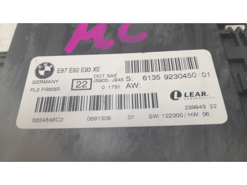 Recambio de modulo electronico para bmw x1 (e84) xdrive 20d referencia OEM IAM 61359230450 23994322 