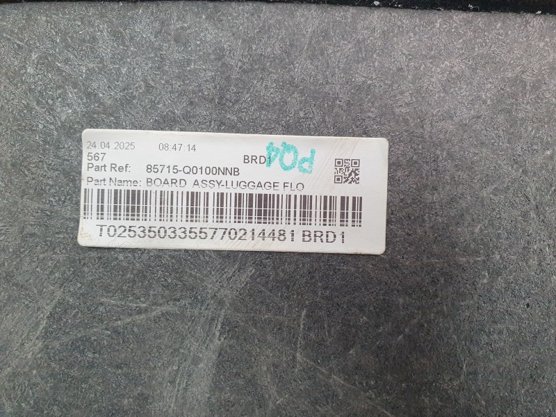 Recambio de bandeja trasera para hyundai i20 iii (bc3, bi3) 1.0 t-gdi referencia OEM IAM 85715Q0100NNB  