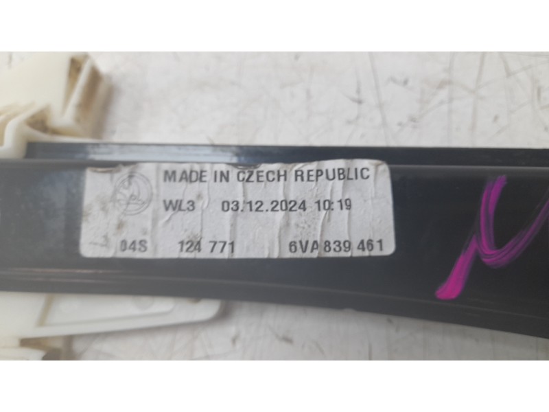 Recambio de elevalunas trasero izquierdo para skoda fabia iv (pj3) 1.0 mpi referencia OEM IAM 6VA839461  