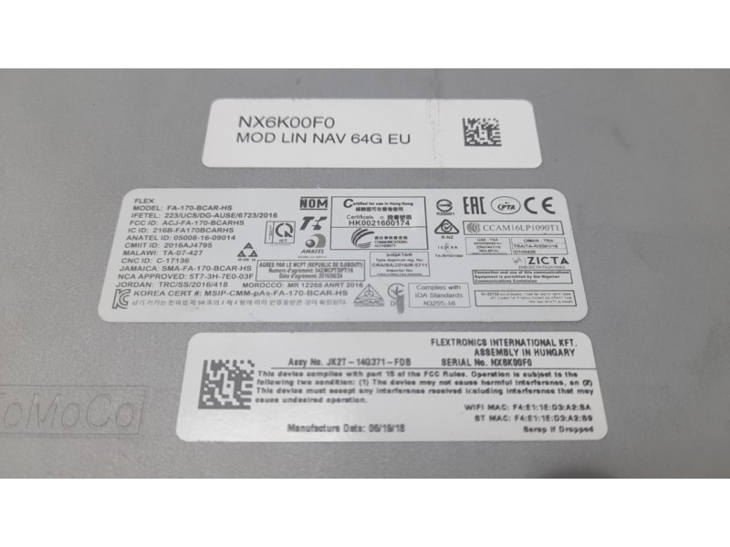 Recambio de modulo electronico para ford ecosport 1.0 ecoboost referencia OEM IAM JK2T14G371FDB  