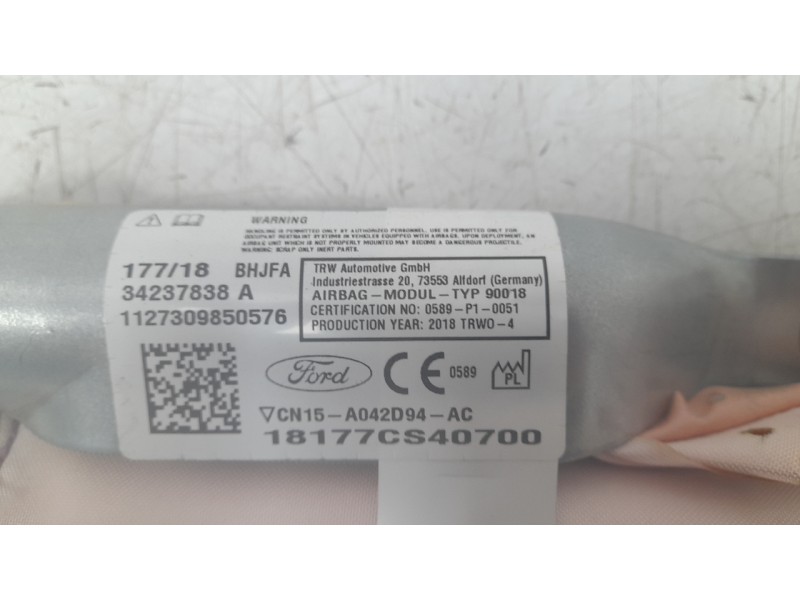 Recambio de kit airbag para ford ecosport 1.0 ecoboost referencia OEM IAM 2291548  