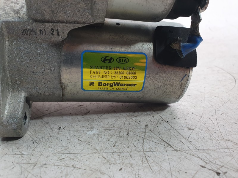 Recambio de motor arranque para hyundai i20 iii (bc3, bi3) 1.0 t-gdi referencia OEM IAM 3610008000  ARF250164DK