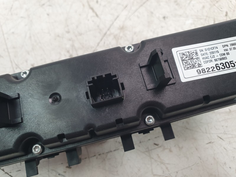 Recambio de mando climatizador para opel crossland x / crossland (p17, p2qo) 1.2 (75) referencia OEM IAM 98226305YX  
