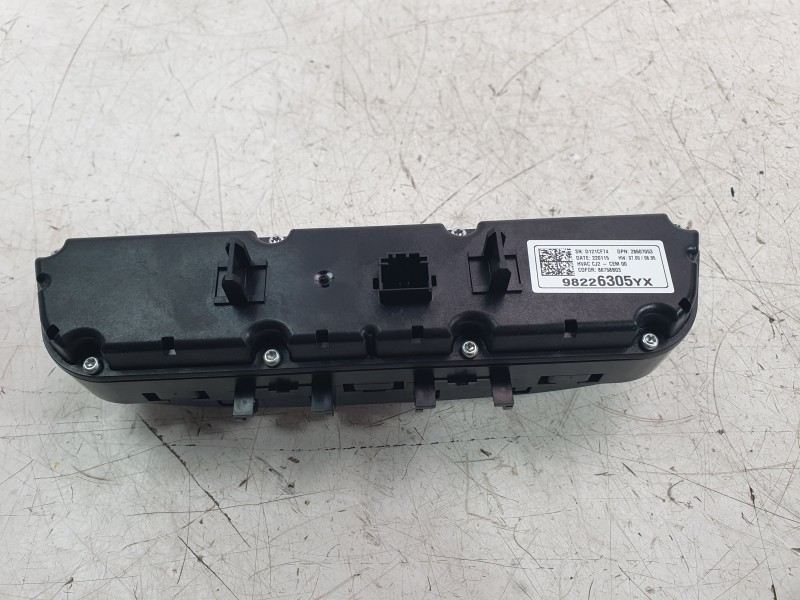 Recambio de mando climatizador para opel crossland x / crossland (p17, p2qo) 1.2 (75) referencia OEM IAM 98226305YX  