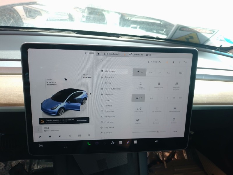 Recambio de pantalla multifuncion para tesla model 3 ev referencia OEM IAM   