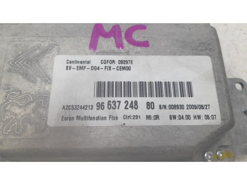 Recambio de pantalla multifuncion para citroën c5 iii (rd_) 2.0 hdi 140 referencia OEM IAM 9663724880  