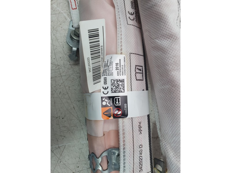 Recambio de airbag cortina delantero derecho para opel crossland x / crossland (p17, p2qo) 1.2 (75) referencia OEM IAM 981235008