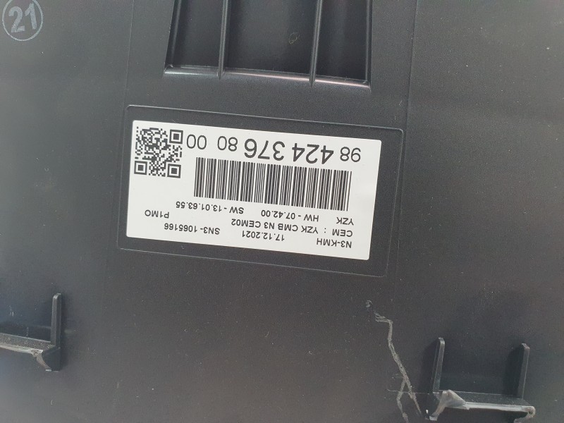Recambio de cuadro instrumentos para opel crossland x / crossland (p17, p2qo) 1.2 (75) referencia OEM IAM 9842437680  