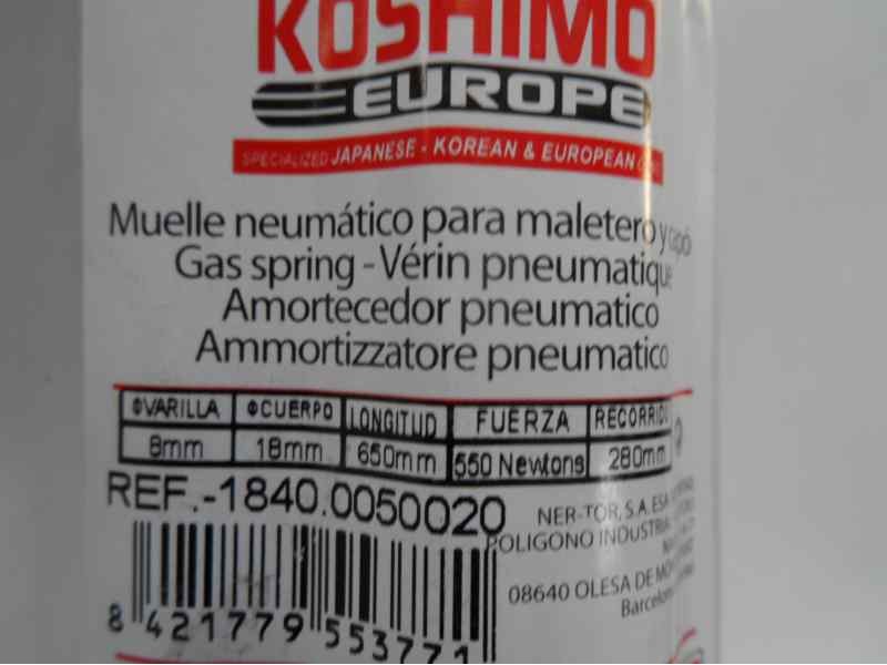 Recambio de amortiguadores maletero / porton para universal universal universal referencia OEM IAM 65CM550N 18400050020 PU05565