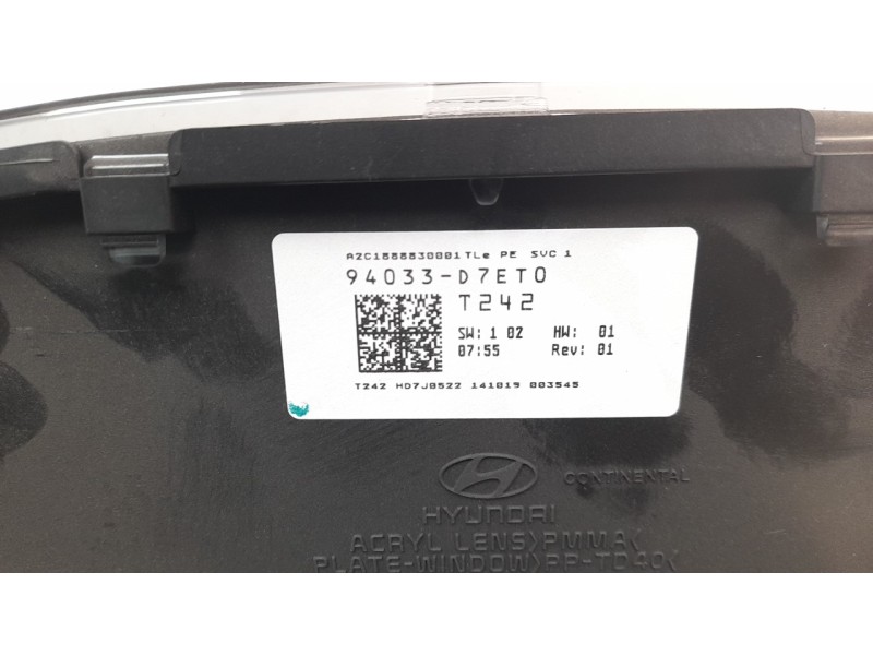 Recambio de cuadro instrumentos para hyundai tucson 1.6 crdi cat referencia OEM IAM 94033D7ET0 A2C1888830001 