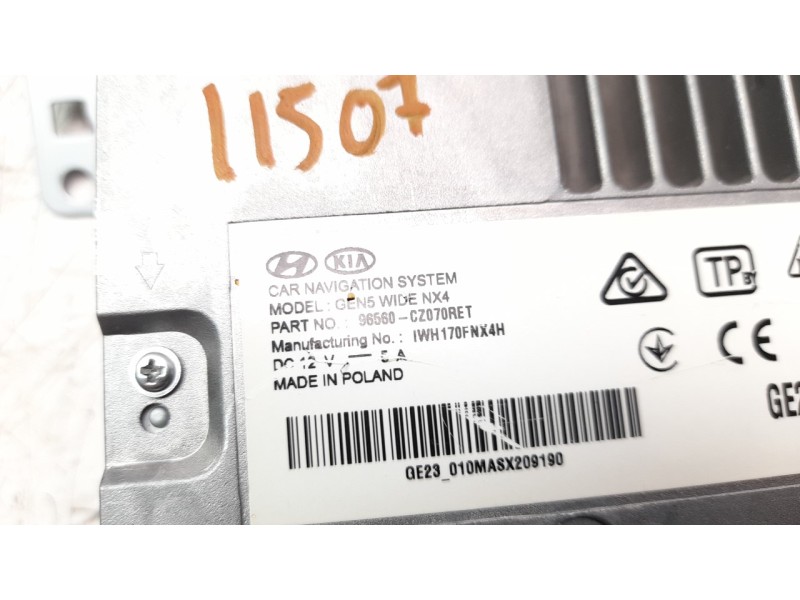 Recambio de pantalla multifuncion para hyundai tucson referencia OEM IAM 96560N7000  