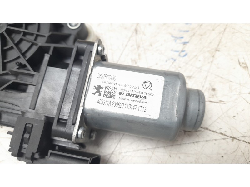Recambio de elevalunas trasero derecho para peugeot 508 hybrid 180 allure referencia OEM IAM 9837666480  