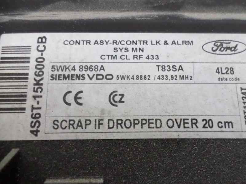 Recambio de centralita cierre para ford fiesta (cbk) sport referencia OEM IAM 4S6T15K600CB  