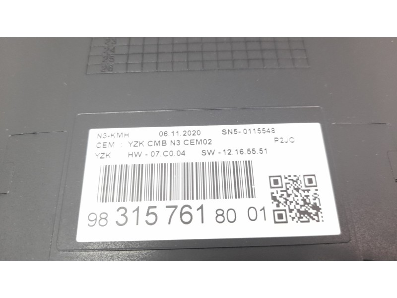 Recambio de cuadro instrumentos para opel corsa f 1.2 referencia OEM IAM 9831576180  