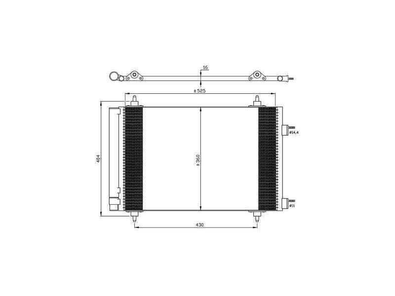 Recambio de condensador / radiador aire acondicionado para citroen c4 coupe collection referencia OEM IAM 9650545980 35611 