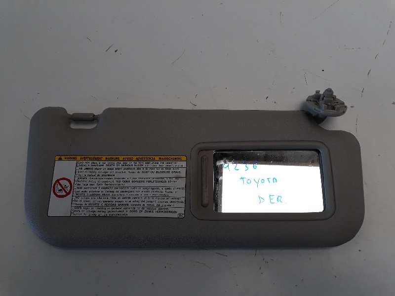 Recambio de parasol derecho para toyota urban cruiser active referencia OEM IAM   