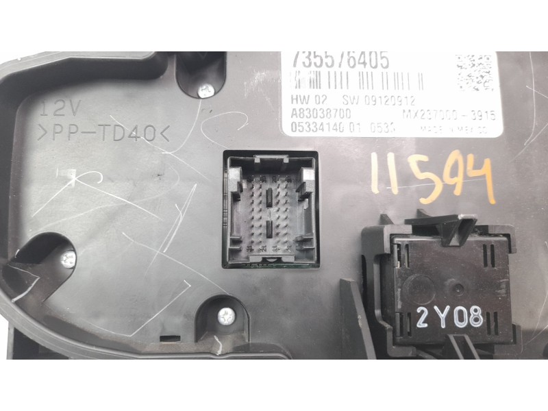 Recambio de mando climatizador para fiat 500 referencia OEM IAM 735576405  