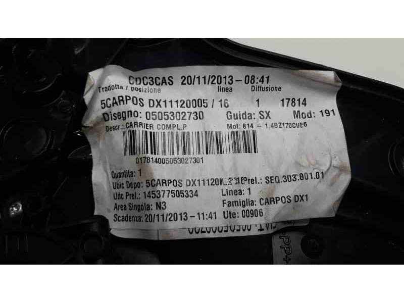 Recambio de elevalunas trasero derecho para alfa romeo giulietta (191) distinctive referencia OEM IAM   