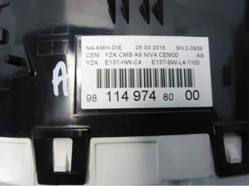 Recambio de cuadro instrumentos para peugeot 2008 (--.2013) active referencia OEM IAM 9810204880  